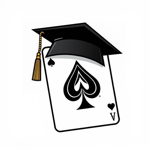 Interview Ace logo, a stylized ace of spades card with a graduation cap