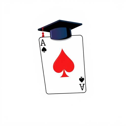 Interview Ace logo featuring a stylized ace card with a graduation cap